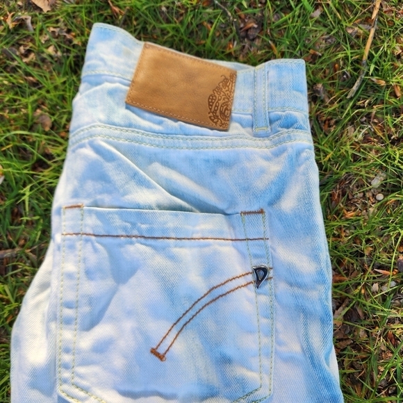 Dondup Dionis Jeans Made In Italy Bleached Stretch Pants Woman 26x33 Embroidered - Picture 2 of 12